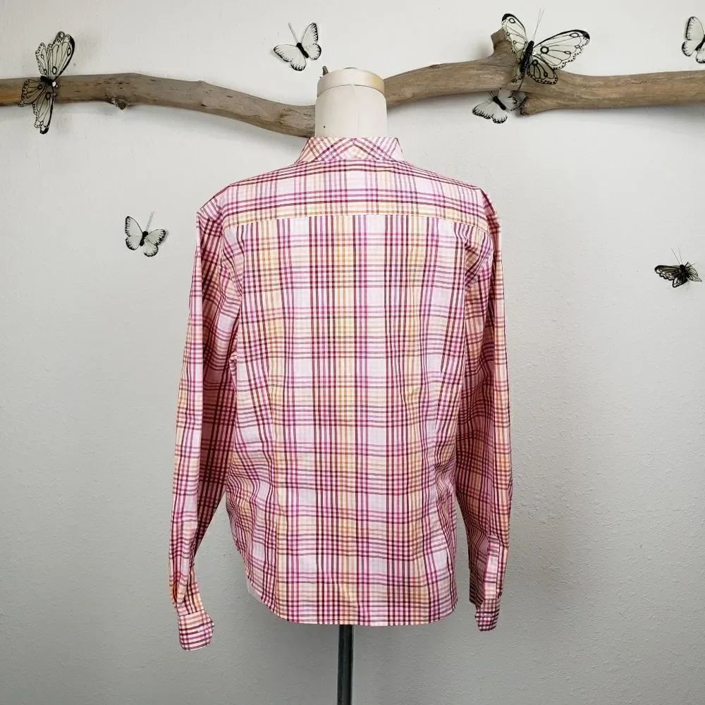 Orvis plaid button front tunic - Picture 4 of 6